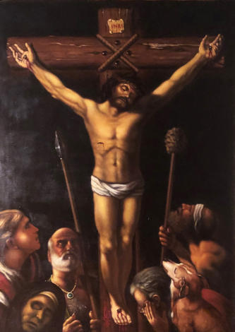 Dolore sotto la croce, 2005, olio su tela, 100 x 80 cm, collezione privata, Roma