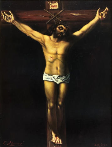 Crocefisso, 2005, olio su tela, 70 x 50 cm, collezione privata,  Roma  