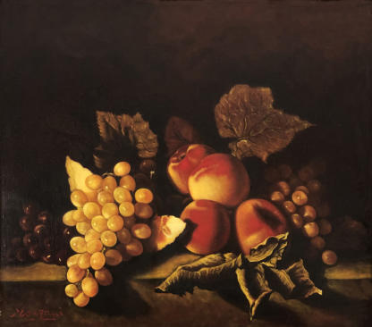Natura morta, 2001, olio su tela, 45 x 50 cm, collezione Vincenzo Monzani, Cassano d’Adda