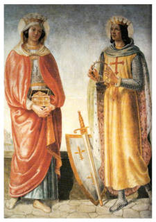 Gaetano Miolato - S. Elisabetta d'Ungheria e S. Ludovico Re