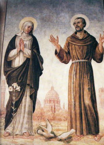 San Francesco e Santa Caterina del pittore Miolato