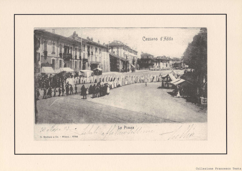 Cassano d'Adda - La Piazza - Collezione privata Francesco Testa