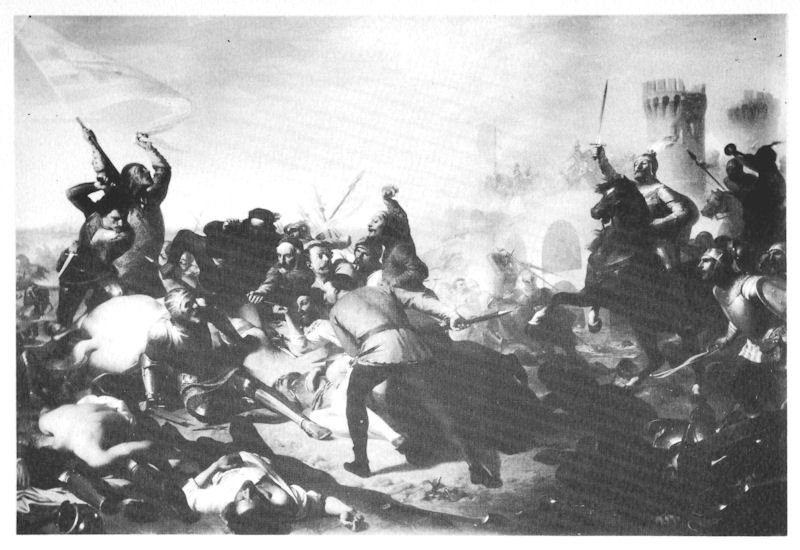 Sconfitta di Ezzelino III da Romano a Cassano d'Adda il 27- 9- 1259 - A MALATESTA - PINACOTECA DI MODENA
