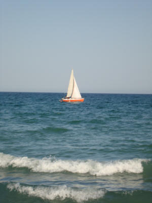 Sardegna 2008 -  Cagliari Poetto - Vela