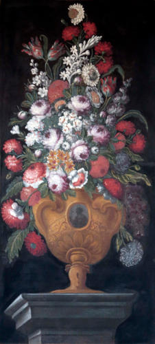 Vasi decorativi - Olio su tela cm 65 X 157