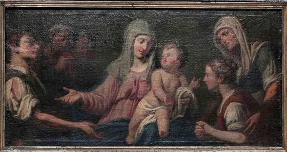 Madonna dei Poveri - Olio su tela cm 132 X 68