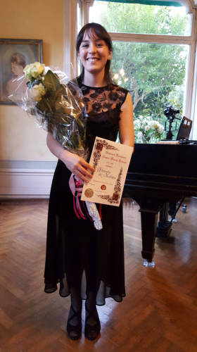 Francesca di Molfetta al termine del concerto 