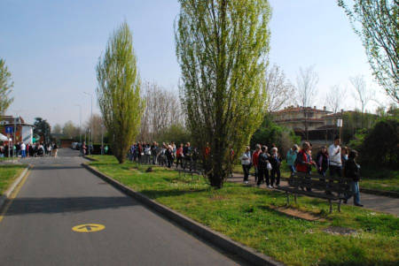 La partenza del primo gruppo
